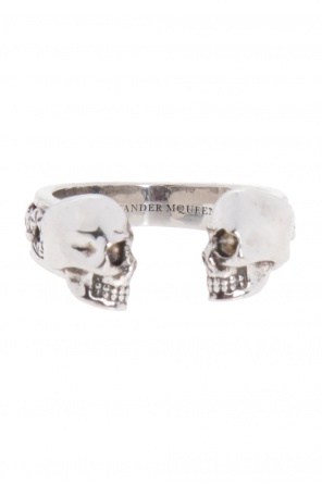 Pierścień 'twin skull', zdjęcie 1 Pierścień 'twin skull' od Alexander McQueen